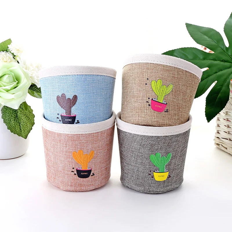 Desktop Sundries Canvas Storage Baskets Makeup Organizer Baskets Flower Pots Basket Artificial Flower Storage Bucket Portable
Desktop Sundries Canvas Storage Baskets Makeup Organizer Baskets Flower Pots Basket Artificial Flower Storage Bucket Portable