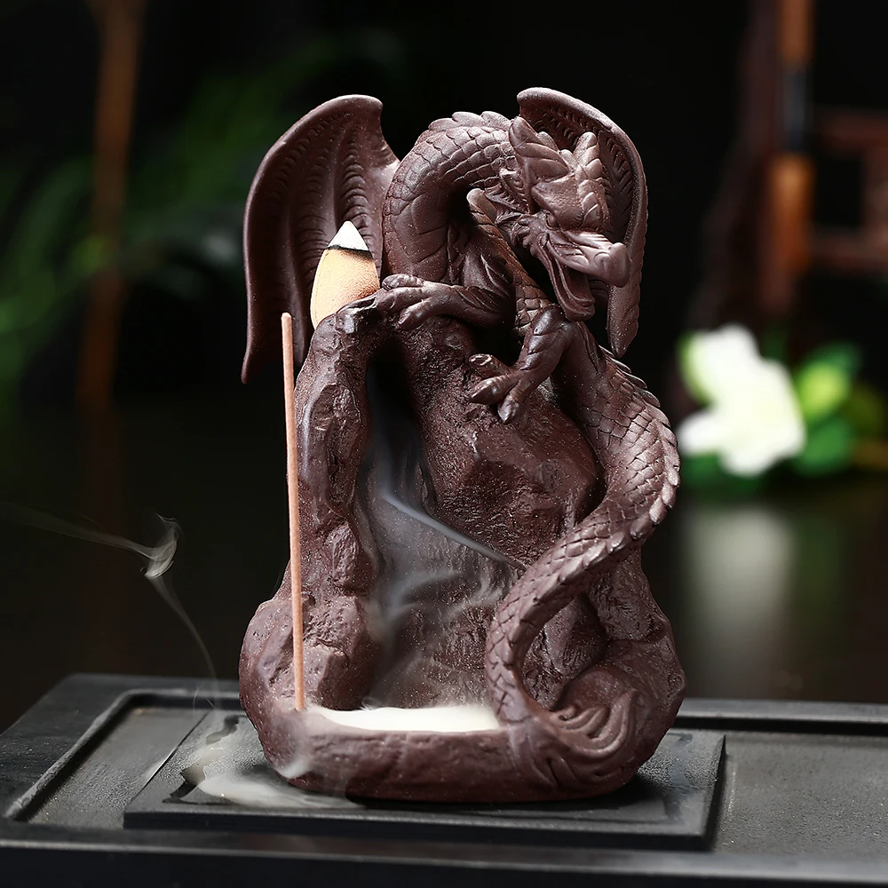 The New Dinosaur Backflow Incense Burner Ceramic Cool Stick Holder Cone Censer Sandalwood Incenses Stove Tearoom Ornament
The New Dinosaur Backflow Incense Burner Ceramic Cool Stick Holder Cone Censer Sandalwood Incenses Stove Tearoom Ornament