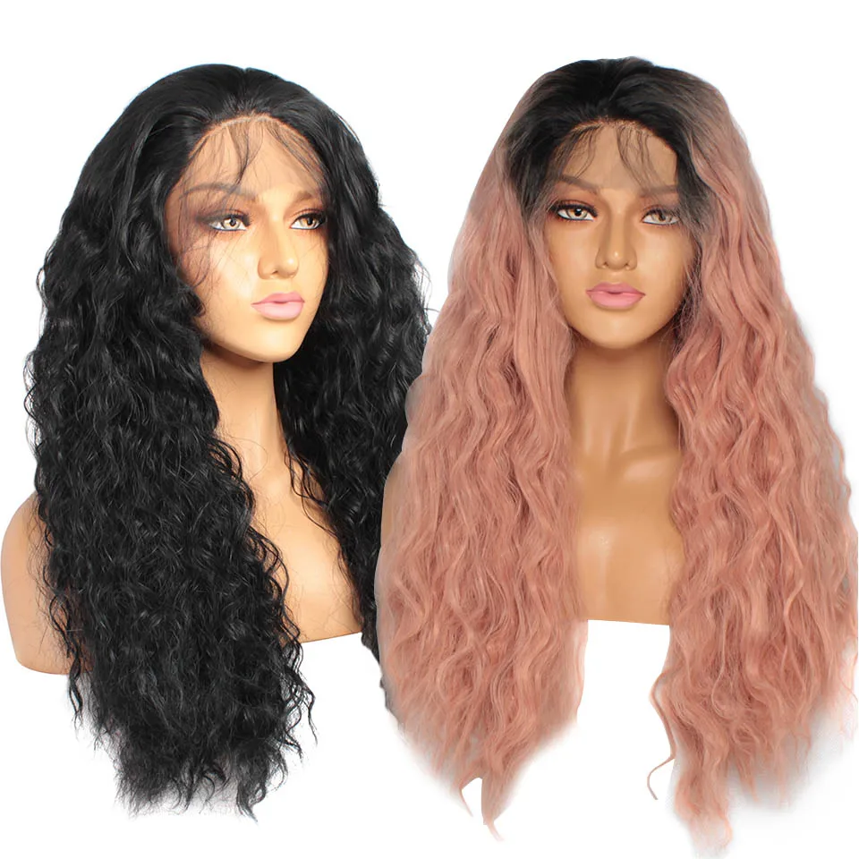 180% Density Long Synthetic Lace Front Wig Ombre Pink Wigs For Black Women Loose Wave Hair Lacewig Perruque Rose Free Part
180% Density Long Synthetic Lace Front Wig Ombre Pink Wigs For Black Women Loose Wave Hair Lacewig Perruque Rose Free Part