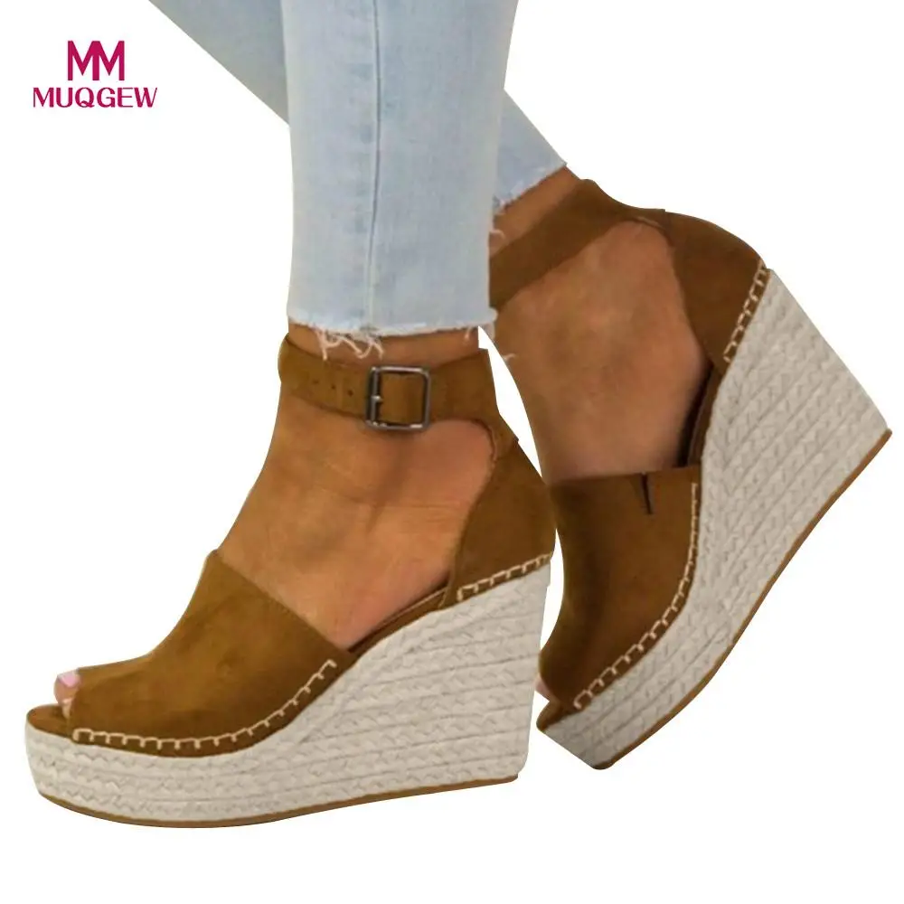 Fashion Shoes Women Sandals Dull Polish Sewing Peep Toe Wedges Hasp Sandals Flatform Shoes Buckle Strap Outside Sandals Shoes
Fashion Shoes Women Sandals Dull Polish Sewing Peep Toe Wedges Hasp Sandals Flatform Shoes Buckle Strap Outside Sandals Shoes
