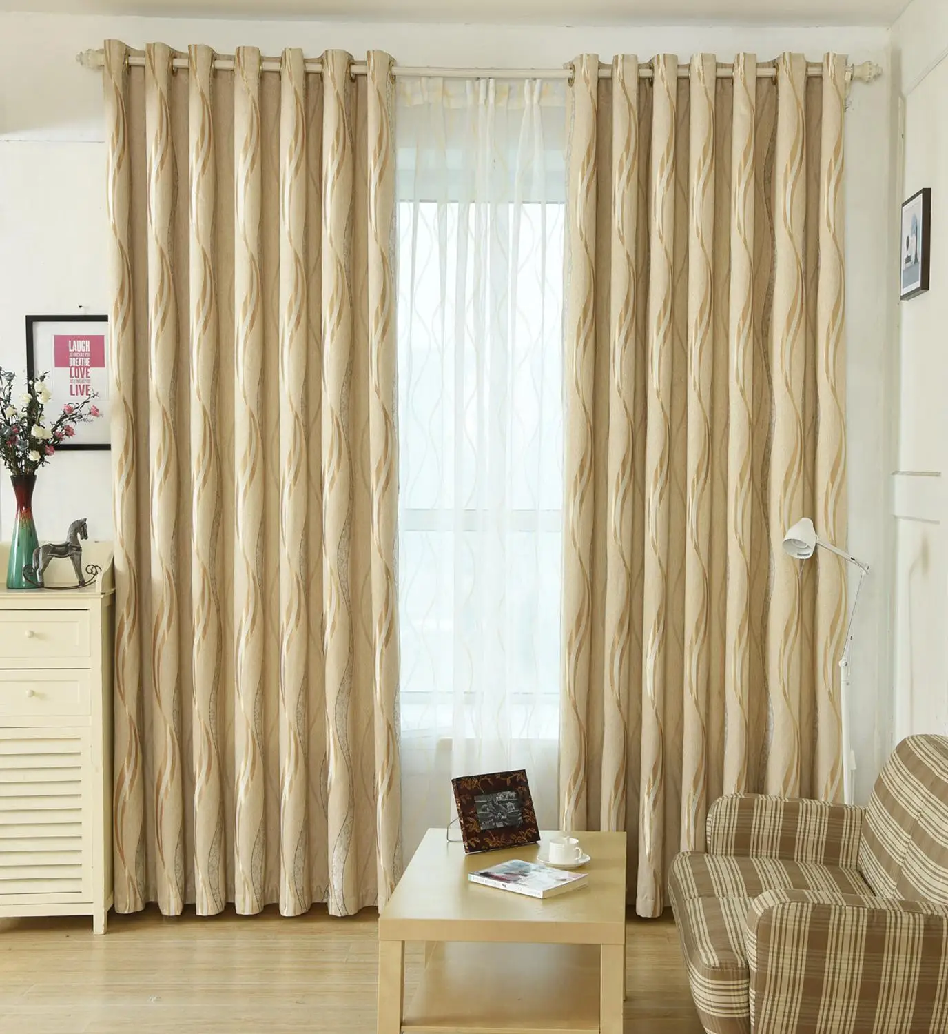 Luxury Blackout Fabric Curtains for The Bedroom Living Room Modern Accent Curtain Tulle Sheer On the Window GIGIZAZA Custom Size
Luxury Blackout Fabric Curtains for The Bedroom Living Room Modern Accent Curtain Tulle Sheer On the Window GIGIZAZA Custom Size
