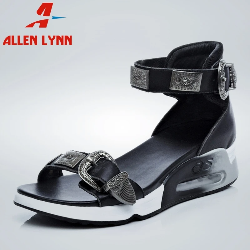 ALLENLYNN2019 New Brand Design Women Metal Decorate Platform Sandals Genuine Leather Casual Comfort Casual Wedges Shoes Woman
ALLENLYNN2019 New Brand Design Women Metal Decorate Platform Sandals Genuine Leather Casual Comfort Casual Wedges Shoes Woman