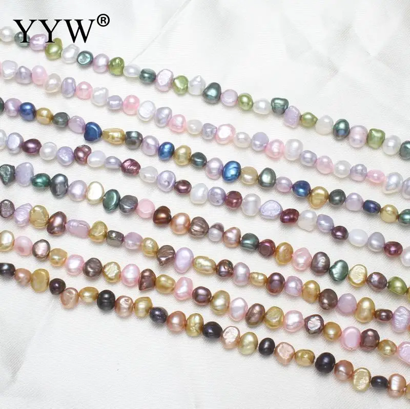 YYW Natural Cultured Baroque Freshwater Pearl Beads 5.5-6mm Multicolor Mixed Pearl DIY Making Jewelry Accessories Pearl Beads
YYW Natural Cultured Baroque Freshwater Pearl Beads 5.5-6mm Multicolor Mixed Pearl DIY Making Jewelry Accessories Pearl Beads