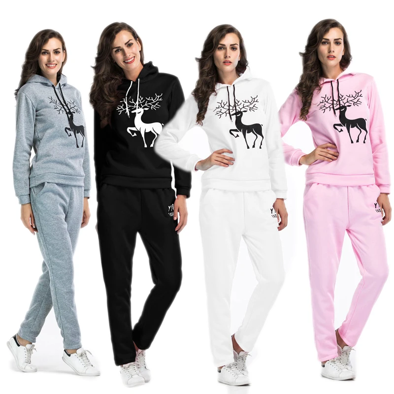 Winter Hooded Sweatshirt Two Piece Sports Suit Christmas Tree Print Large Size Women Suit Loose Hooded Sweatshirt Trousers
Winter Hooded Sweatshirt Two Piece Sports Suit Christmas Tree Print Large Size Women Suit Loose Hooded Sweatshirt Trousers