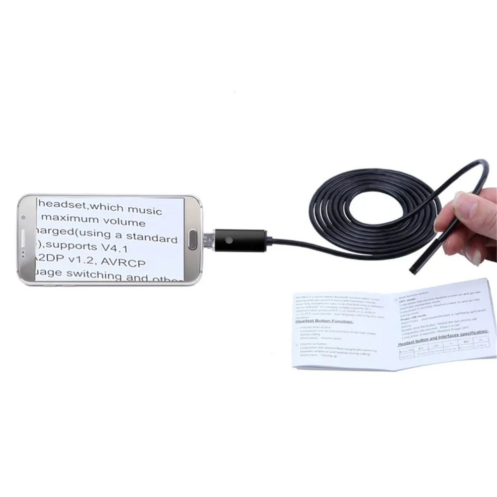 Exposure Light Automatic 2 In 1 Smartphone USB Endoscope Inspection Camera 5.5mm For Android 6 LED at Hard-to-Reach Areas
Exposure Light Automatic 2 In 1 Smartphone USB Endoscope Inspection Camera 5.5mm For Android 6 LED at Hard-to-Reach Areas
