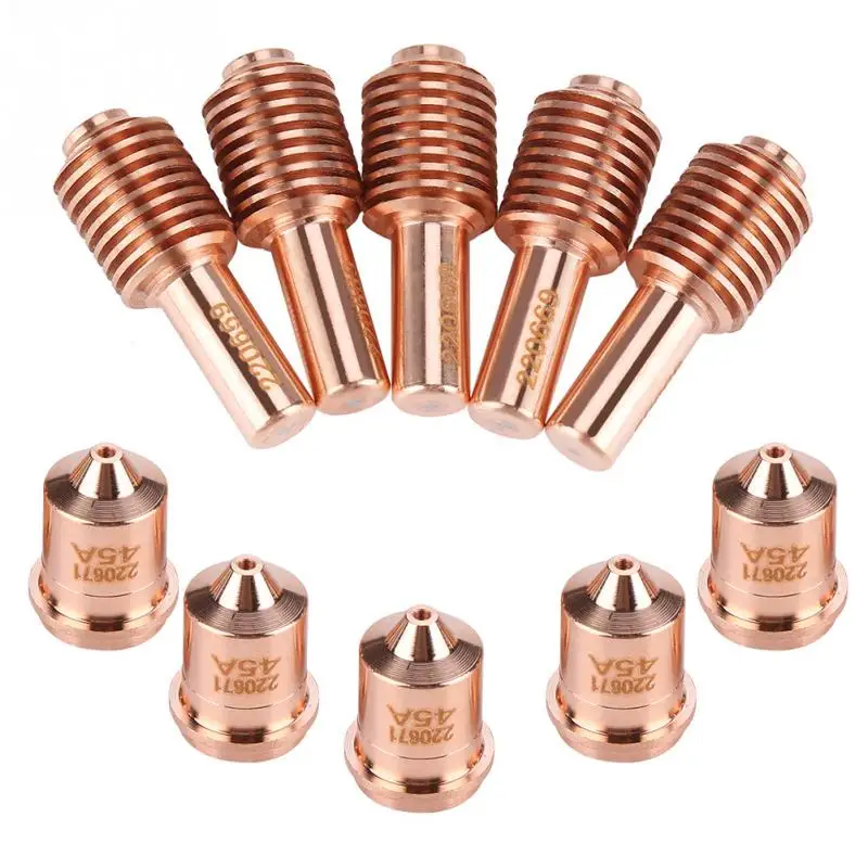 5pcs 220669 Electrode with 5 pcs 220671 Nozzle Tips Torch Consumable Tools Part Accessory
5pcs 220669 Electrode with 5 pcs 220671 Nozzle Tips Torch Consumable Tools Part Accessory