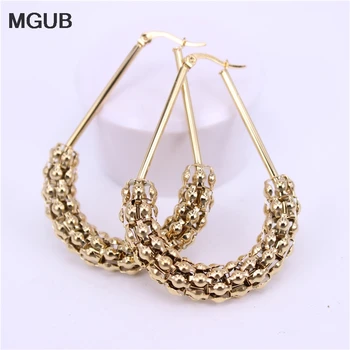 MGUB 316L stainless steel jewelry 57mm vacuum earrings gold color Light and easy to wear Three choices Fashionable women LH522
MGUB 316L stainless steel jewelry 57mm vacuum earrings gold color Light and easy to wear Three choices Fashionable women LH522