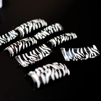 70pcs Long Half-cover Zebra Design Acrylic UV Gel French False Nail Tip Manicure Different Sizes DIY Art Salon Fake Sticker N211
70pcs Long Half-cover Zebra Design Acrylic UV Gel French False Nail Tip Manicure Different Sizes DIY Art Salon Fake Sticker N211