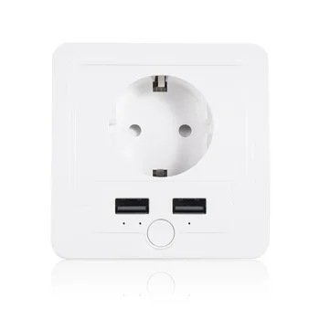 Smart Home EU wifi Smart Dual USB Port Wall Charger Adapter 15A Electrical Plug Socket Power Outlet work with Alexa/google home
Smart Home EU wifi Smart Dual USB Port Wall Charger Adapter 15A Electrical Plug Socket Power Outlet work with Alexa/google home