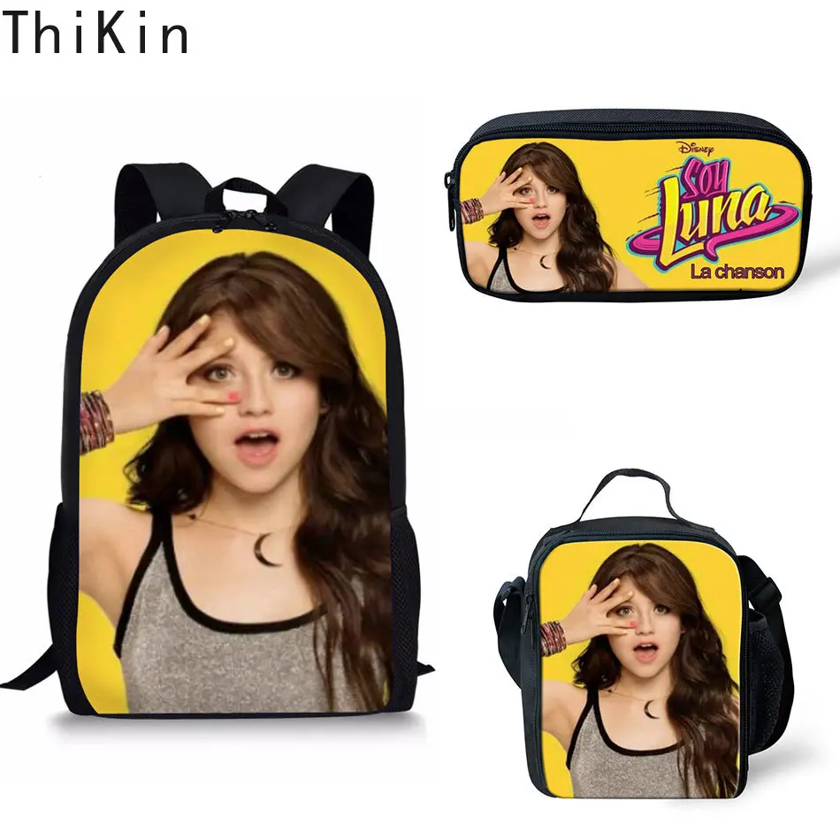 THIKIN Hot Sale Soy Luna Printing School Bags Kids Boy School Backpacks Children Bookbag Satchel Kids Shor Bagpack Customized
THIKIN Hot Sale Soy Luna Printing School Bags Kids Boy School Backpacks Children Bookbag Satchel Kids Shor Bagpack Customized