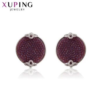 Xuping Elegant Jewelry Stud Earrings Round Simple Style Crystals from Swarovski for Women Prytty Birthday Gift S141.9--93893
Xuping Elegant Jewelry Stud Earrings Round Simple Style Crystals from Swarovski for Women Prytty Birthday Gift S141.9--93893