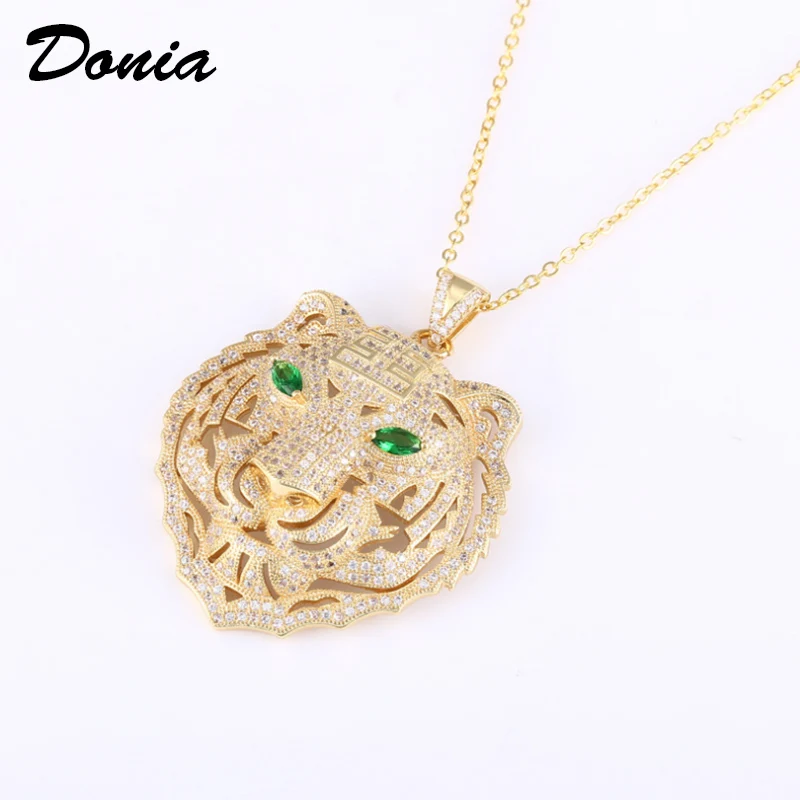 Donia Jewelry Fashion copper micro-set AAA zircon tiger head pendant men's and women's necklace plated three-color pendant
Donia Jewelry Fashion copper micro-set AAA zircon tiger head pendant men's and women's necklace plated three-color pendant