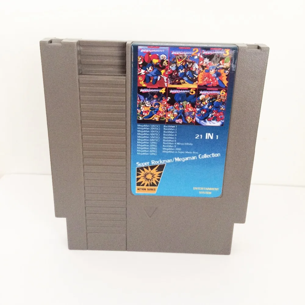 Super Rockman/Megaman Collection 21 In 1 72 Pins Game Card For 8 Bit Game Player
Super Rockman/Megaman Collection 21 In 1 72 Pins Game Card For 8 Bit Game Player