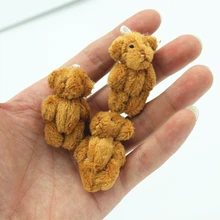 100pcs 4colors 4.0cm Mini Joint Teddy Bear Plush Stuffed Wedding Box Garment & Hair Accessories Decor Doll
100pcs 4colors 4.0cm Mini Joint Teddy Bear Plush Stuffed Wedding Box Garment & Hair Accessories Decor Doll