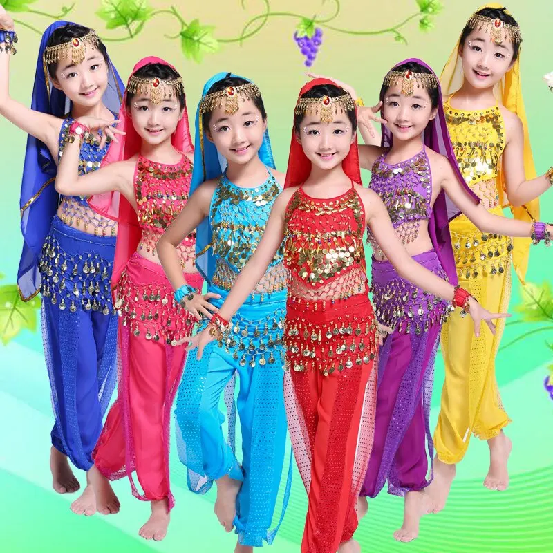 Kids Girl Children Child Belly Dance Costume Bollywood Indian Bellydance Belly Dancing Costumes 4pcs Sets Egypt Set Egyptian
Kids Girl Children Child Belly Dance Costume Bollywood Indian Bellydance Belly Dancing Costumes 4pcs Sets Egypt Set Egyptian