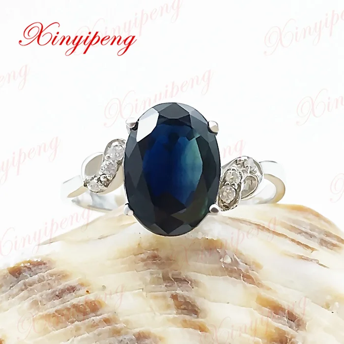 18k white gold with 100% natural sapphire ring female 3carat Luxury and generous
18k white gold with 100% natural sapphire ring female 3carat Luxury and generous