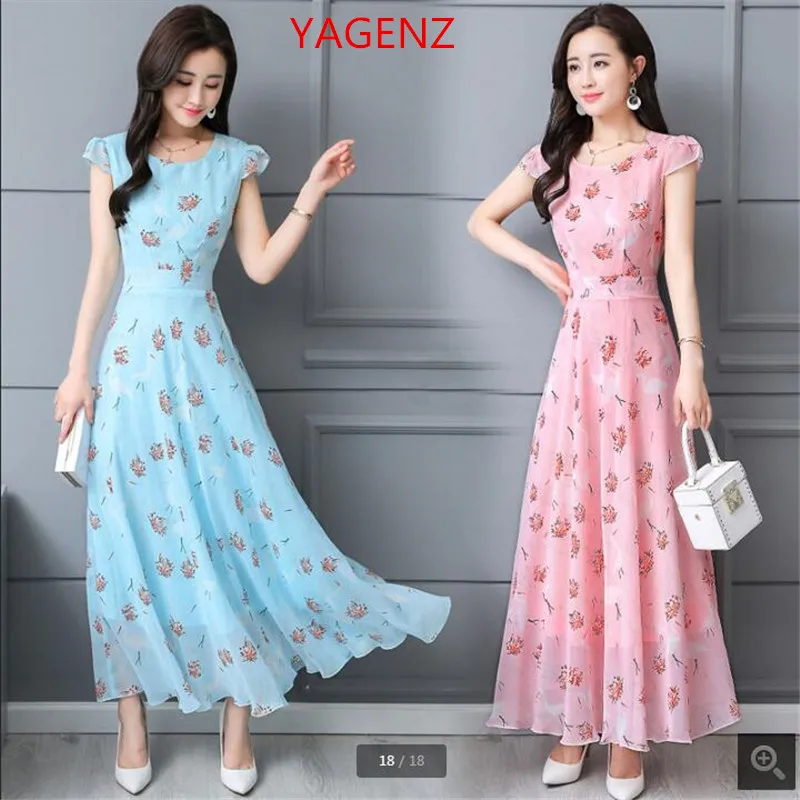 Fashion Women clothes 2018 Summer dress Printing Chiffon dress Elegant Bohemia Long dress NEW Lotus leaf sleeve Pink dress K3360
Fashion Women clothes 2018 Summer dress Printing Chiffon dress Elegant Bohemia Long dress NEW Lotus leaf sleeve Pink dress K3360