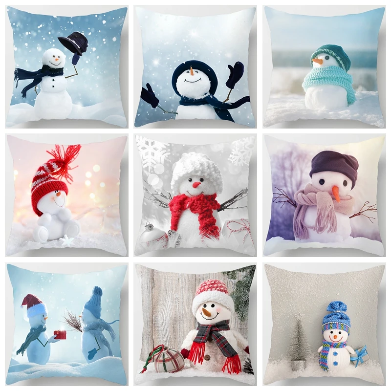 Polyester Pillow Case Christmas Cartoon Snowman Printing Dyeing Bed Home Decor Cushion Cover Christmas Decor Pillowscases
Polyester Pillow Case Christmas Cartoon Snowman Printing Dyeing Bed Home Decor Cushion Cover Christmas Decor Pillowscases