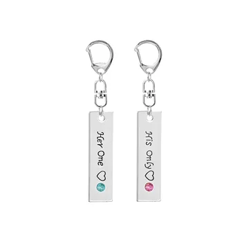 Wholesale 20sets/lot Couple Keychain Letter her one his only Key Rings Alloy Key Holder For Lover's Keychain 
Wholesale 20sets/lot Couple Keychain Letter her one his only Key Rings Alloy Key Holder For Lover's Keychain