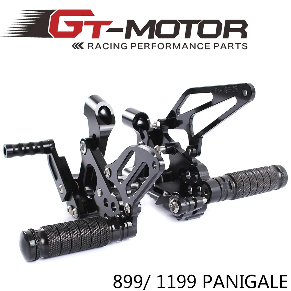 GT Motor - Full CNC Aluminum Motorcycle Adjustable Rearsets Rear Sets Foot Pegs For DUCATI 899/ 1199 PANIGALE 2012-2015
GT Motor - Full CNC Aluminum Motorcycle Adjustable Rearsets Rear Sets Foot Pegs For DUCATI 899/ 1199 PANIGALE 2012-2015