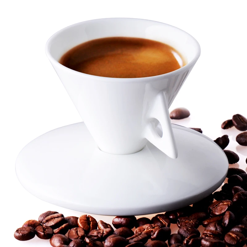 Exquisite Italian Espresso Cup Dishes Unique Creative Couple Bone Porcelain Ceramic Cup Shaped Spoon Tea Cup Saucer Set
Exquisite Italian Espresso Cup Dishes Unique Creative Couple Bone Porcelain Ceramic Cup Shaped Spoon Tea Cup Saucer Set