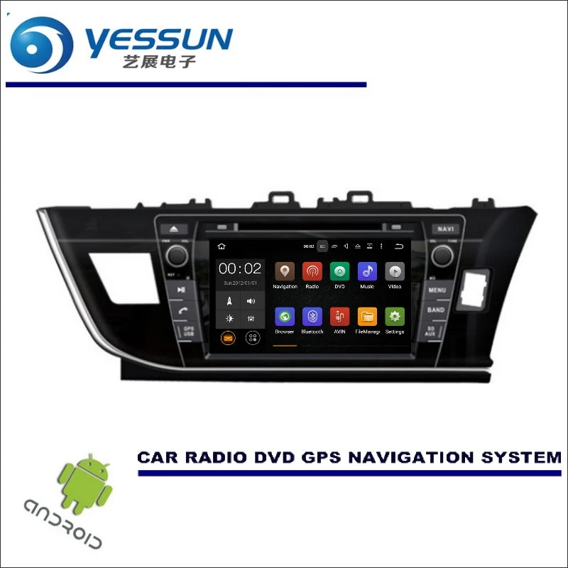 YESSUN For Toyota Corolla 2013~2017 RHD CD DVD GPS Player Navi Radio Stereo HD Screen Car Multimedia Navigation Wince / Android 
YESSUN For Toyota Corolla 2013~2017 RHD CD DVD GPS Player Navi Radio Stereo HD Screen Car Multimedia Navigation Wince / Android