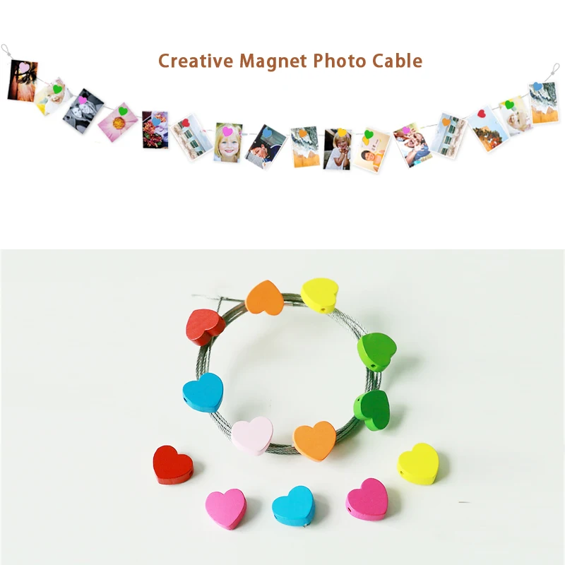 2 шт. держатель для карт и фото 3 м|magnetic photo|wood photomagnetic photo holder |