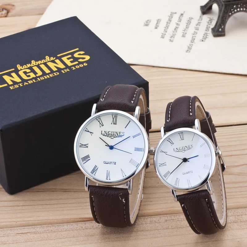 Fashion Vintage Student Couple Watch Leather Quartz Top Brands Men's Watches Casual Sports Wristwatch Woman Relojes 2pcs +box
Fashion Vintage Student Couple Watch Leather Quartz Top Brands Men's Watches Casual Sports Wristwatch Woman Relojes 2pcs +box