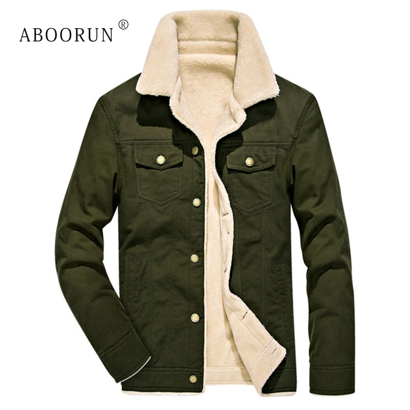 ABOORUN Mens Military Jackets Winter Thick Fleece Jackets Male Casual Warm Coat Parkas Army Khaki x1172
ABOORUN Mens Military Jackets Winter Thick Fleece Jackets Male Casual Warm Coat Parkas Army Khaki x1172
