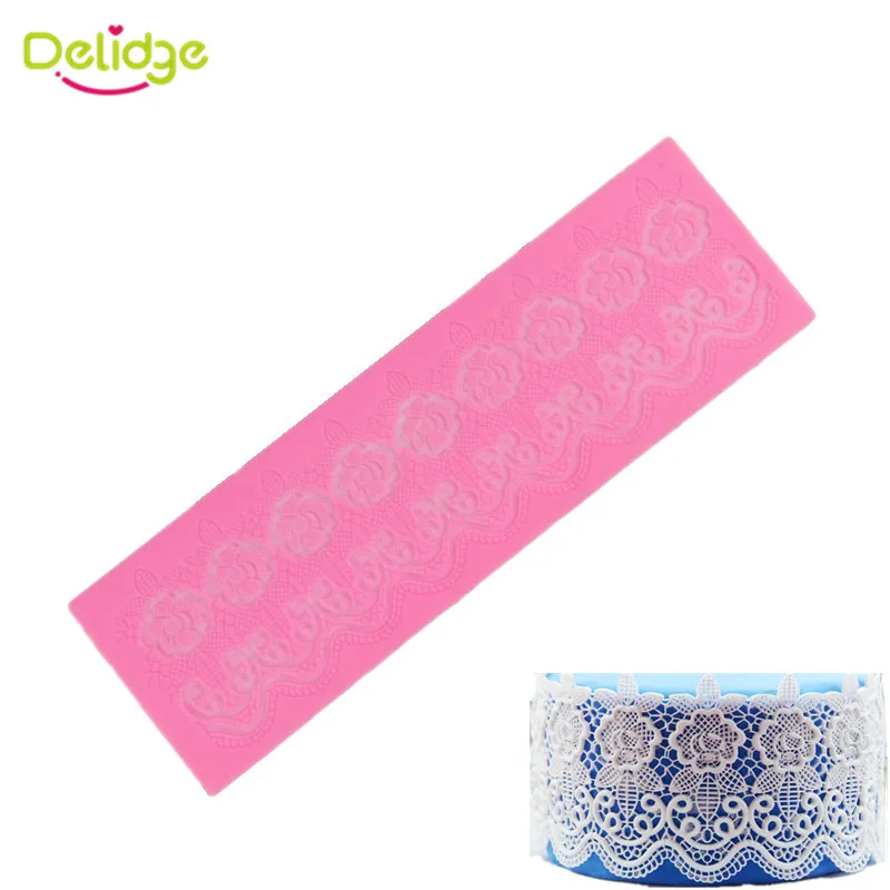 Delidge 1pc Silicone Lace Cake Mold 3D Wedding Fondant Cake Decorating Tools DIY Flower Embossing Silicone Lace Mat
Delidge 1pc Silicone Lace Cake Mold 3D Wedding Fondant Cake Decorating Tools DIY Flower Embossing Silicone Lace Mat