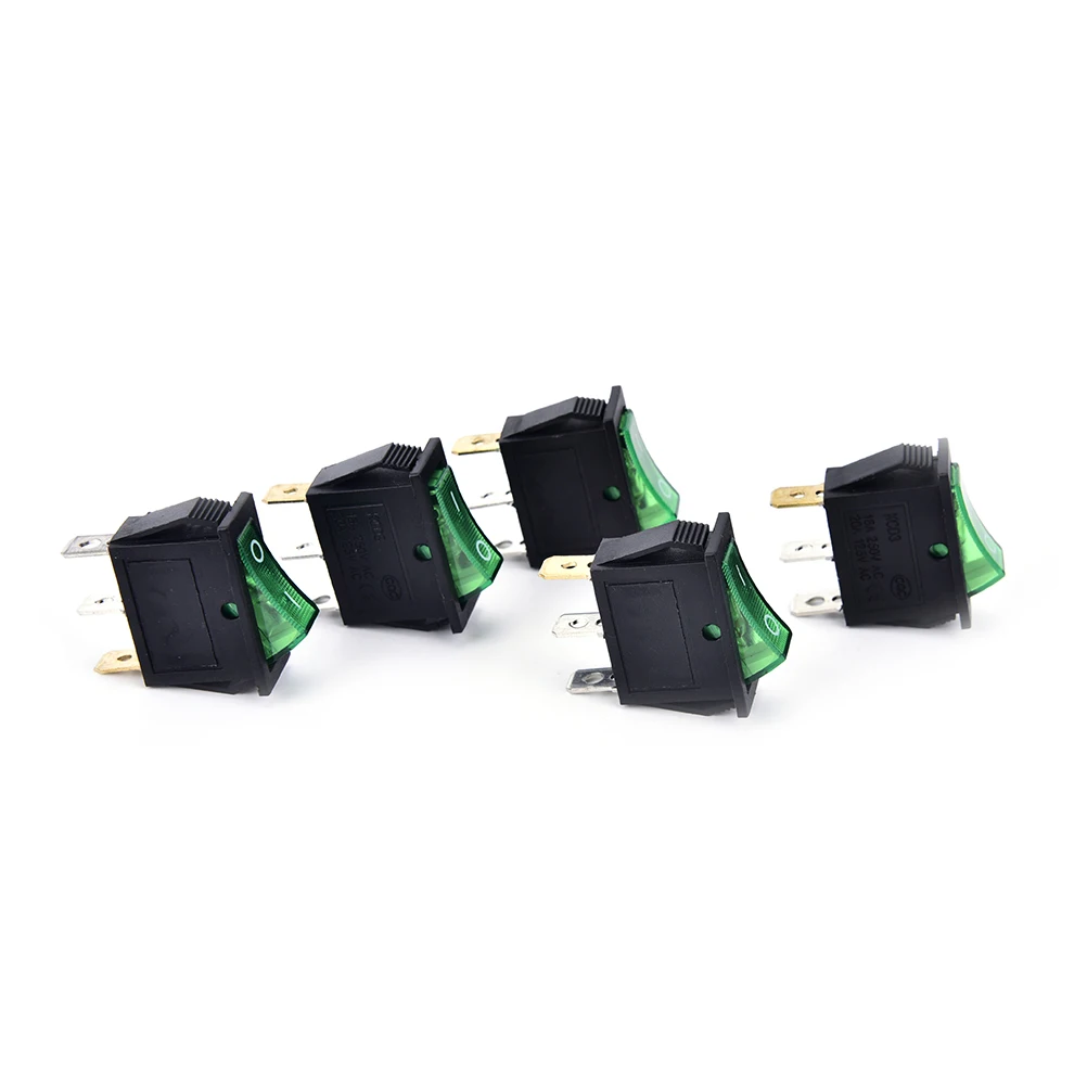 5pcs/lot Green LED Light SPST 3PIN ON/OFF Boat Rocker Switch Car Dash Dashboard Truck Wholesale Low Price
5pcs/lot Green LED Light SPST 3PIN ON/OFF Boat Rocker Switch Car Dash Dashboard Truck Wholesale Low Price