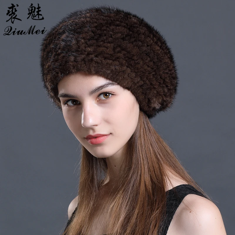 Women Beret Real Fur Hat For Winter Female Knitted Natural Mink Hats Beret Ladies Bonnet 2018 Brand New Solid Women's Hats Caps
Women Beret Real Fur Hat For Winter Female Knitted Natural Mink Hats Beret Ladies Bonnet 2018 Brand New Solid Women's Hats Caps