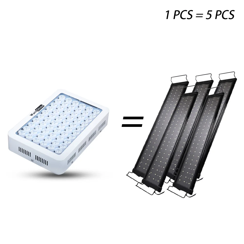 LED Aquarium Light 180W Series Dimmable Full Spectrum For Coral Reef Grow For Plants Fish Tank Aquarium Decorations Include (15)