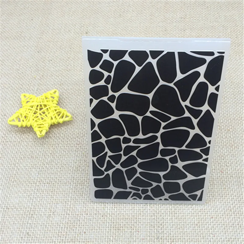 Plastic Embossing Folder stone cobblestone pattern DIY scrapbook album card gift packing decoration cutting dies paper craft
Plastic Embossing Folder stone cobblestone pattern DIY scrapbook album card gift packing decoration cutting dies paper craft