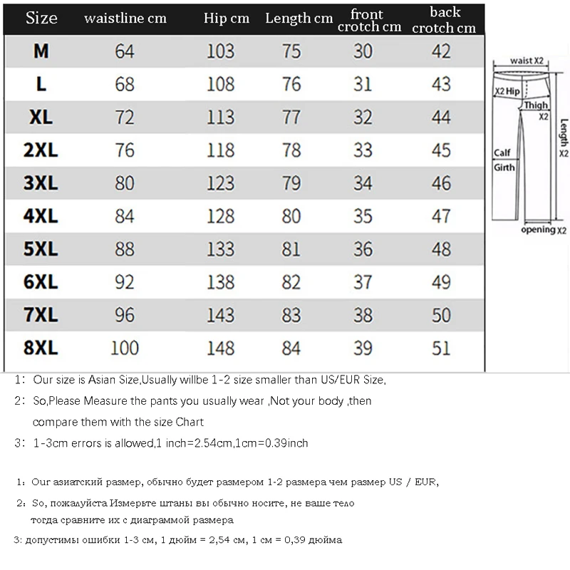 euro pant size to us