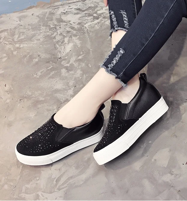 2018 Fashion Spring Summer Women Vulcanize Shoes Slip on Ladies Casual Leather Shoes Female Platform Women Footwear DC167
2018 Fashion Spring Summer Women Vulcanize Shoes Slip on Ladies Casual Leather Shoes Female Platform Women Footwear DC167