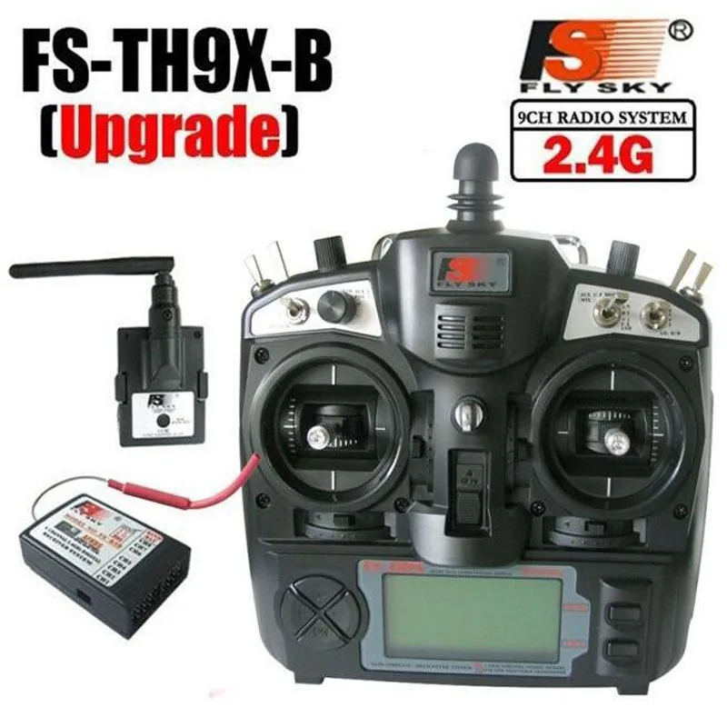 FlySky 2.4G 9CH Radio Set System transmitter FS TX TH9X FS-TH9X & RX FS-R9B receiver for rc helicopter quadcopter controller
FlySky 2.4G 9CH Radio Set System transmitter FS TX TH9X FS-TH9X & RX FS-R9B receiver for rc helicopter quadcopter controller