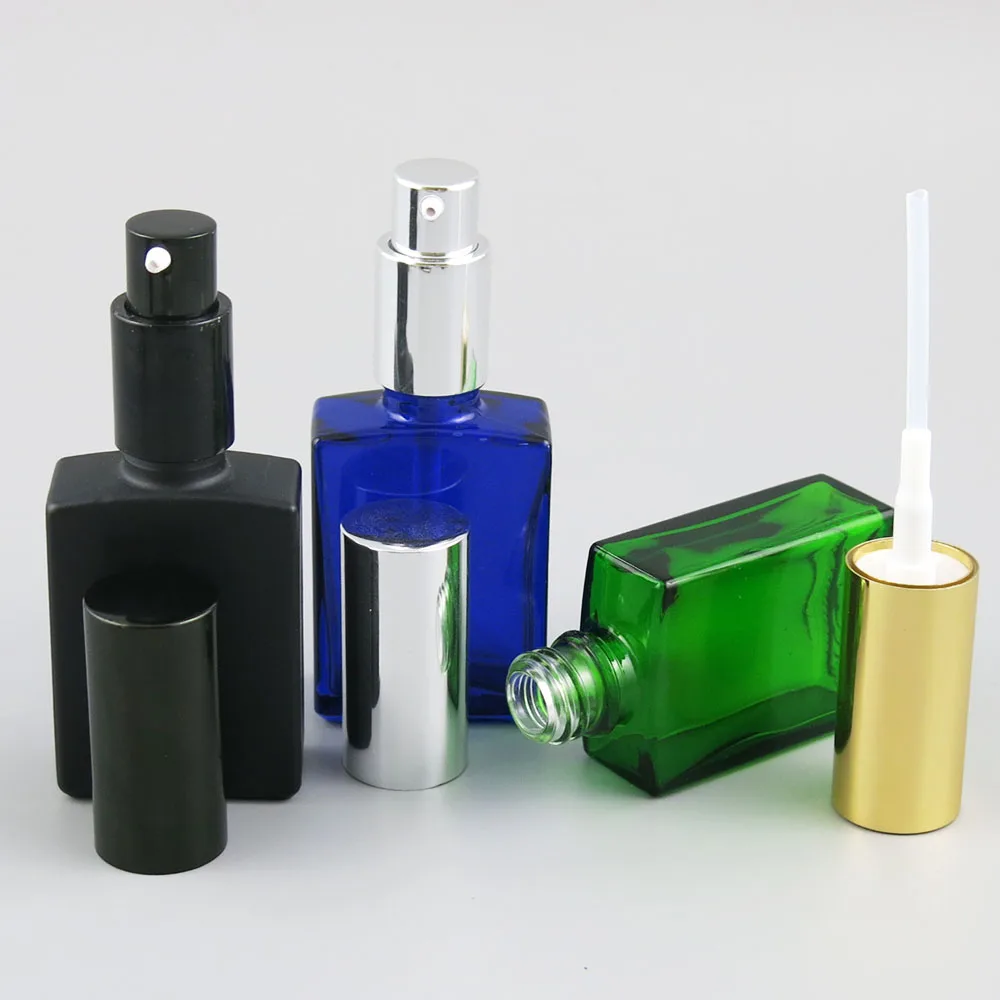 30ml Refillable Empty Flat Square Glass Essence Oil Bottles With Lotion Pump 1oz Travel Glass Skin Care Cosmetic Cream Bottles
30ml Refillable Empty Flat Square Glass Essence Oil Bottles With Lotion Pump 1oz Travel Glass Skin Care Cosmetic Cream Bottles