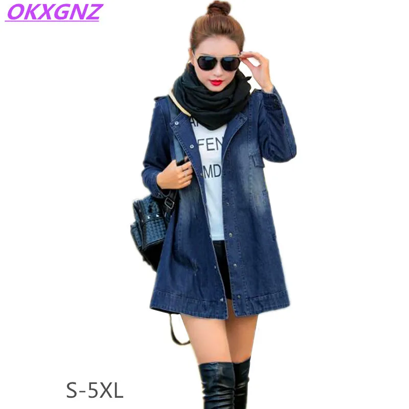 2017 Spring Autumn New Women's Denim Jacket Fashion Hooded Ladies Windbreaker Solid Color Coat Plus Size S-5XL Casual Tops A331
2017 Spring Autumn New Women's Denim Jacket Fashion Hooded Ladies Windbreaker Solid Color Coat Plus Size S-5XL Casual Tops A331