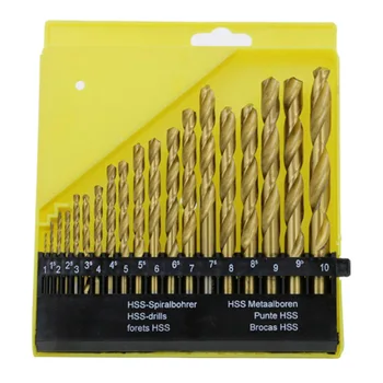 19pcs HSS Twist Drill Bit 1-10mm HSS Twist Drilling Bit for Electrical Drill Woodworking Power Tool
19pcs HSS Twist Drill Bit 1-10mm HSS Twist Drilling Bit for Electrical Drill Woodworking Power Tool