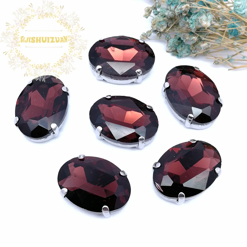 Classic style Wine red OVAL shape Glass Crystal sew on rhinestones with four claw Diy Clothing accessories Free shipping
Classic style Wine red OVAL shape Glass Crystal sew on rhinestones with four claw Diy Clothing accessories Free shipping