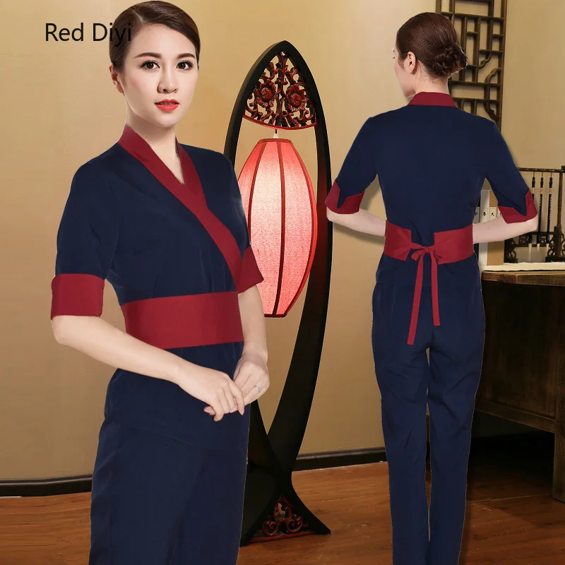 Beauty salon uniform beautician spa health center work clothes women's foot bath sauna massage health technician clothing suit
Beauty salon uniform beautician spa health center work clothes women's foot bath sauna massage health technician clothing suit