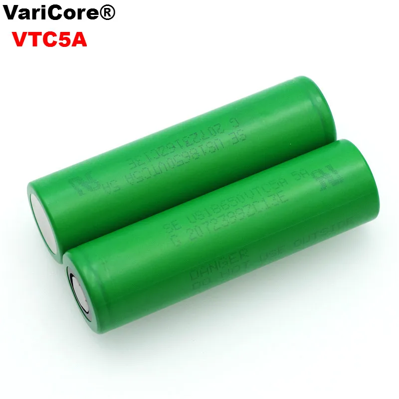 Литиевая батарея VariCore VTC5A 2600 мАч 18650 30A разряда для электронных сигарет Sony