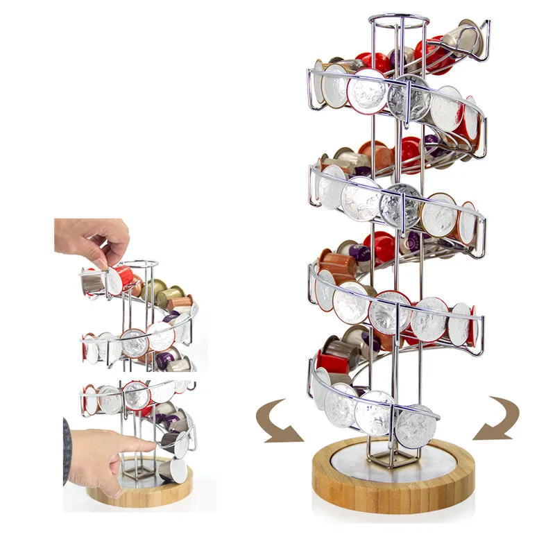 INMYLIFE Useful Coffee Pod Holder Iron Chrome Plating Stand Coffee Capsule Storage Rack for 40pcs Dolce Gusto Capsule
INMYLIFE Useful Coffee Pod Holder Iron Chrome Plating Stand Coffee Capsule Storage Rack for 40pcs Dolce Gusto Capsule