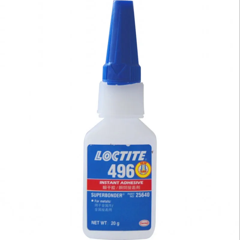 Loctite 496 glue metal rubber plastic adhesive low whitening high temperature fast drying instant glue instant glue 20g
Loctite 496 glue metal rubber plastic adhesive low whitening high temperature fast drying instant glue instant glue 20g