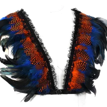 Women Goth Feather Epaulettes Wings BurningMan Body Harness Cage Bra Adjust Shoulder Wings Wedding Club Party Dance Rave Wear
Women Goth Feather Epaulettes Wings BurningMan Body Harness Cage Bra Adjust Shoulder Wings Wedding Club Party Dance Rave Wear
