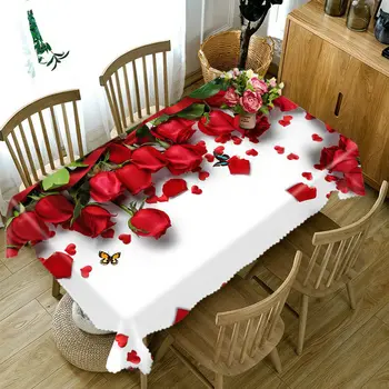 3D Tablecloth Rose Flower Pattern Washable Cloth Thicken Rectangular and Round Wedding Table Cloth Christmas Gift
3D Tablecloth Rose Flower Pattern Washable Cloth Thicken Rectangular and Round Wedding Table Cloth Christmas Gift