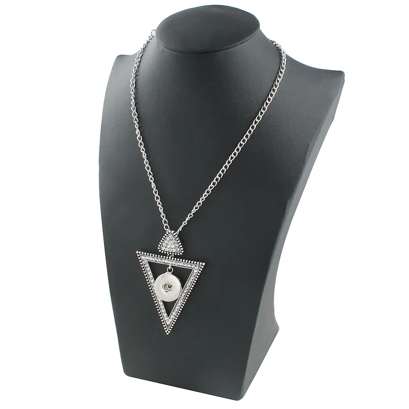 New Fashion Triangle Snap Button Jewelry Pendant Necklace With Link Chain Fit 18mm Xinnver Snap Necklace Jewelry For Women ZG089
New Fashion Triangle Snap Button Jewelry Pendant Necklace With Link Chain Fit 18mm Xinnver Snap Necklace Jewelry For Women ZG089