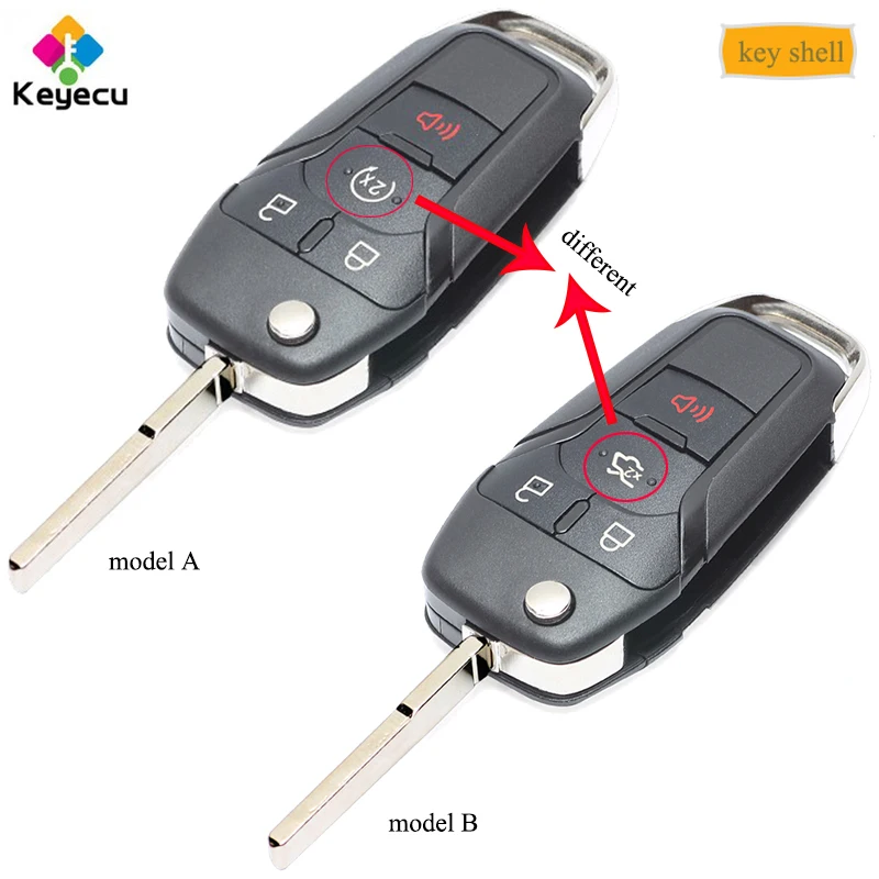 KEYECU Replacement Flip Remote Car Key Shell Case With 3+1 Button - Fob for Ford Fusion Edge Explorer 2013 14 15 FCC: N5F-A08TAA
KEYECU Replacement Flip Remote Car Key Shell Case With 3+1 Button - Fob for Ford Fusion Edge Explorer 2013 14 15 FCC: N5F-A08TAA