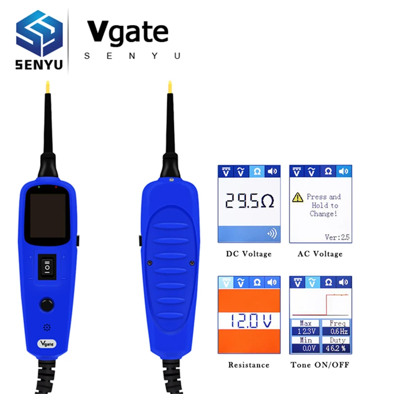 Vgate Pt150 Power Probe Car Electric Circuit Tester Automotive Tools 12V Electrical System Tester as Autek YD208 Autel PS100
Vgate Pt150 Power Probe Car Electric Circuit Tester Automotive Tools 12V Electrical System Tester as Autek YD208 Autel PS100